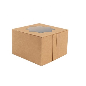 Packaging box with pet window Packing Folding Box Square Buckle Low White Card Paper Box