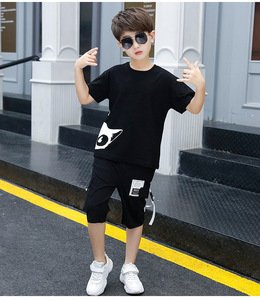 Hot Sale Wholesale New Style Children <b>Clothes</b> Clothing Sets Tshirt Logo Printing and Pants <b>Turkey</b> - Product Image 3