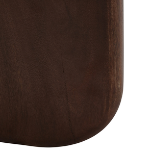 Tavolino da Caffè Rotondo Moderno con Base in Legno di Mango e Piano in Marmo, Arredamento per Soggiorno e Uso in Patio - Product Image 6