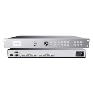 4K <span class=keywords><strong>HD</strong></span> การถอดรหัสเครือข่ายแบบบูรณาการตัวถอดรหัสวิดีโอตัวสลับเมทริกซ์ดิจิตัลวิดีโอผนังควบคุม lergb 6100โลหะ - Product Image 1