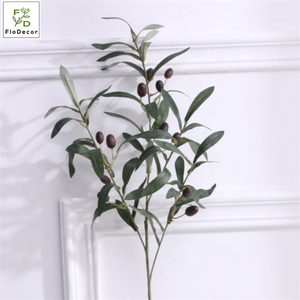 Commercio all'ingrosso di Qualità di Hight Artificiale <span class=keywords><strong>Rami</strong></span> di <span class=keywords><strong>Ulivo</strong></span> Con Berry Foglie Verdi Verde di Cerimonia Nuziale Della Decorazione Della Casa - Product Image 6