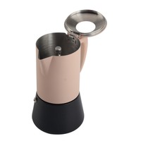 Cafetière à expresso MOKA en acier inoxydable 4 tasses, compatible induction, avec isolation thermique