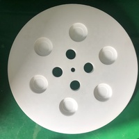 Plaque ronde perforée en PTFE usinée sur mesure par CNC, disque de distribution, disque percé, résistant à la corrosion, support de filtre poreux