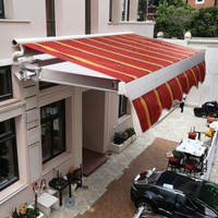 Parasols télescopiques en alliage d'aluminium en gros, anti-UV, imperméables, pour l'extérieur, le jardin, la terrasse, le balcon, le café