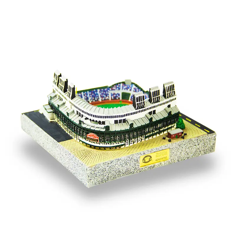 مخصص جمع نماذج خشبية ثلاثية الأبعاد تضيء تذكارية الكريكيت البيسبول لكرة القدم الملعب الوطني