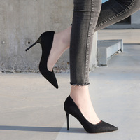 Grande taille 35-46 élégant crayon haute talons femmes pompes bout pointu chaussures designer talons dames sexy de mariée robes de mariée chaussures