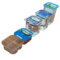 Machine de conditionnement sous blister de remplissage et de scellage par thermoformage pour 200ml PET PS Tasses Récipients d'eau et de jus
