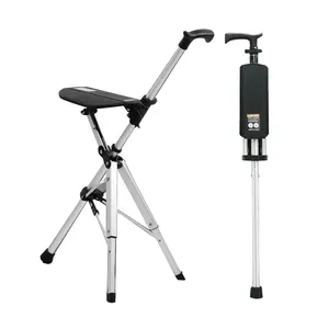 Apertura y Cierre Eléctrico con un Solo Botón, Se Transforma en un Taburete en un Segundo; Silla Bastón para Personas Mayores - Product Image 1
