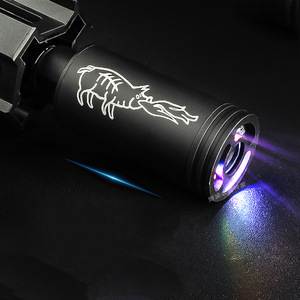 Kim loại Spitfire Pig <span class=keywords><strong>Flash</strong></span> Glow-in-The-Dark silencer Sparks cảm ứng Flare Đồ chơi súng phụ kiện chiến thuật - Product Image 3