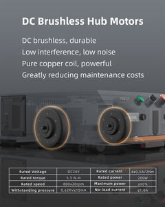 Popular capacidad de carga de 100kg <span class=keywords><strong>Robot</strong></span> AGV vehículo guiado automatizado AGV pequeño rápido Industrial <span class=keywords><strong>Robot</strong></span> chasis Agv Base <span class=keywords><strong>Robot</strong></span> móvil - Product Image 5