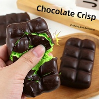 Jouet anti-stress en caoutchouc au chocolat croustillant, emballé individuellement, modèle Shenzhen XY-260013 pour les plus de 18 ans
