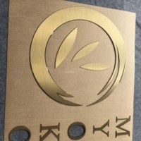 Lettres Solides en Acier Inoxydable Doré Titane Brossé sur Mesure pour Marques de Luxe et Décoration, Enseignes Personnalisées à Logo sur Commande Répétée