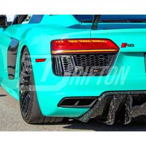 Real Forged Dry Carbon Fiber <strong>Rear</strong> Bumper <strong>Diffuser</strong> for <strong>Audi</strong> R8 Gen2 2016-2019