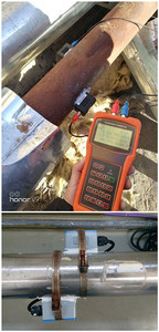 Débitmètre ultrasonique portable à installation facile pour liquides basse température 4-20mA - Product Image 4