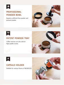 Bộ máy pha cà phê <span class=keywords><strong>Espresso</strong></span> mini bằng tay, cung cấp từ nhà máy, di động, dùng cho cắm trại, không cần điện, 9-12 Bar, tạo bọt cà phê đậm đà, máy pha cà phê thủ công - Product Image 3