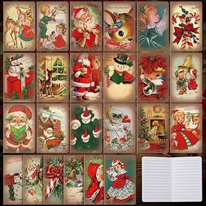 24-Piece Mini Vintage <b>Christmas</b> Notebooks - Holiday <b>Party</b> Favors, <b>Christmas</b> Gift <b>Bag</b> <b>Fillers</b> with 24 Unique Designs - Product Image 1