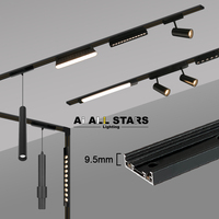 Projecteur magnétique ultra-mince 48V aluminium LED COB projet résidentiel commercial système d'éclairage magnétique sur rail éclairage sur rail