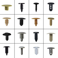 C04 Clip à ressort automatique noir de haute qualité Clip et attaches en plastique pour rivet