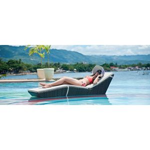 Silla <span class=keywords><strong>de</strong></span> piscina <span class=keywords><strong>para</strong></span> exteriores resistente a los rayos UV con marco <span class=keywords><strong>de</strong></span> aluminio contemporáneo <span class=keywords><strong>de</strong></span> <span class=keywords><strong>diseño</strong></span> lujoso, tumbona <span class=keywords><strong>para</strong></span> uso en hoteles y villas - Product Image 2