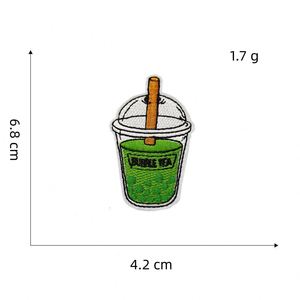 New Iron on Embroidery Green Series Cap Bus Pineapple Heart Coco Tree Patch for Decoration Gift - Product Image 5