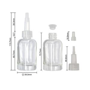 Flacon compte-gouttes en verre biodégradable de 30 g pour sérum capillaire, flacon en verre de 30 ml pour lotion, luxe - Product Image 1