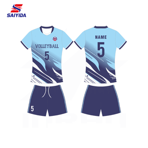 <span class=keywords><strong>Set</strong></span> uniformi da <span class=keywords><strong>pallavolo</strong></span> su misura professionali Unisex 100% Design Jersey in poliestere - Product Image 3