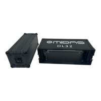 Boîtier de transport 3U noir intégral OEM de haute qualité pour table de mixage Midas DL32, haut-parleur audio, amplificateur, rangement modulable avant et arrière