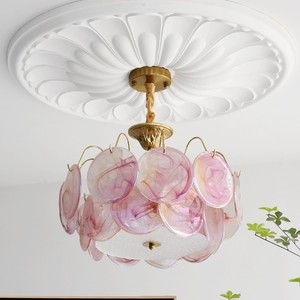 French Retro Murano Master Bedroom Eye-Protecting Ceiling Lamp, Italian Light Luxury High-End Glass Living Room Chandelier - Product Image 3