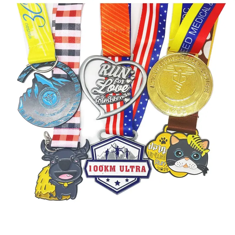 Hoge Vraag Producten Marathon 3d Metalen Medaille Custom Lint Zinklegering Medailles