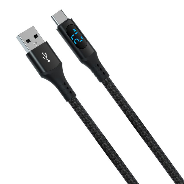 Reasonable Digital Screen Led Display Durable Nylon Braided Max 9V/3A 27W USB a to USB TYPE C QC 3.0 Quick Charging Data Cable