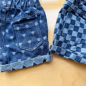 Nuovi Arrivi: <span class=keywords><strong>Pantaloncini</strong></span> in Denim di Cotone <span class=keywords><strong>per</strong></span> Bambini, Estivi, a Quadri con Cuori, Casual, con Tasche, <span class=keywords><strong>per</strong></span> Ragazze e Ragazzi, Carini e Trendy, Jeans Lavati - Product Image 6