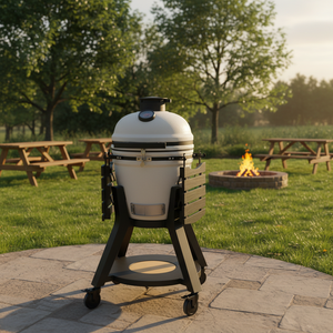 Parrilla Kamado de Cerámica de la Serie Premium de 18 Pulgadas, Ahumador de Carbón <span class=keywords><strong>para</strong></span> Exteriores, Utensilios de Cocina <span class=keywords><strong>para</strong></span> Jardín - Product Image 1