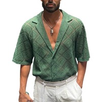 T-shirt tricoté personnalisé été printemps maille évider pull au crochet à manches courtes