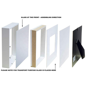 Gỗ Óc Chó phong cách Hàn Quốc thiết kế hoa thân thiện với môi trường sâu 3D bóng hộp khung ảnh - Product Image 3