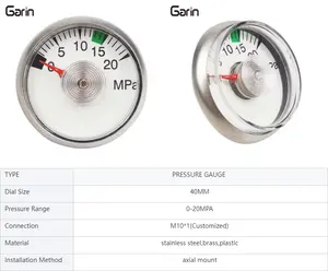 Good Price Cheap Stainless Family Gas Cylinder Gauge