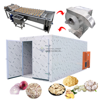 Machine automatique de séchage d'oignons, d'ail, de gingembre et de curcuma, avec fonctions de lavage, de découpe en tranches et de séchage