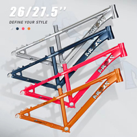 Cadre de VTT KRSEC pour Dirt Jumping, avec dropout à dégagement rapide, espacement 135*10mm, passage de câbles externe, compatible 26/27.5 pouces, cadre en aluminium.