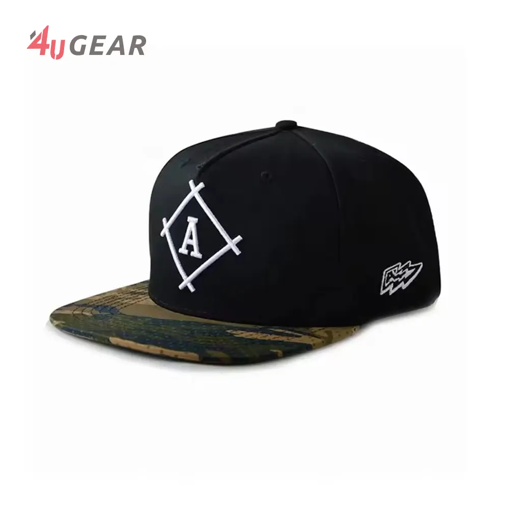 العرف الرجال الحرة كاب Snapback مع الأخضر تحت الحافة حبل القبعات فارغة