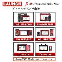 Launch X431 Bi-directional Control Car Key Programmer 4 Universal Keys Remote Maker Immobilier Tool Compatible With X431 IMMO