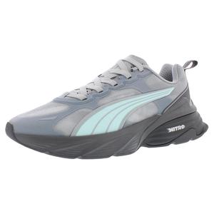Chaussures de course Puma Fade Nitro V2 gris moyen, gris foncé, menthe foncée, taille homme 10 - Product Image 1