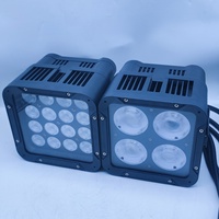 Mini projecteur de scène DMX étanche 16x18W RGBWA+UV 6-en-1 pour mariage, fête, discothèque, DJ, PAR sans fil, éclairage d'ambiance