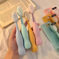 Cepillo de Dientes Manual para Adultos Big Mac con Mango de Plástico, Cabezal Largo y Suave para Uso Doméstico, Venta al por Mayor de Fábrica
