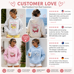 Sweat à capuche graphique pour femme, coupe oversize, épaules tombantes, en coton et polyester molletonné, style streetwear décontracté, certifié OEKO-TEX - Product Image 3