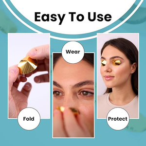 使い捨て可能な目の保護コーン日焼け止め日焼け防止ステッカー日焼け止めゴーグル線なし - Product Image 5