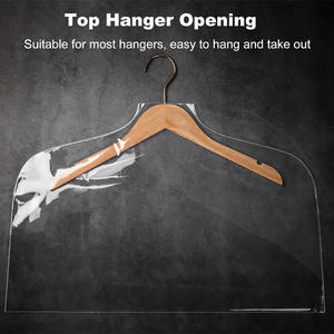 Nettoyage à sec pour vêtements et chaussures Cintre en coton imprimé Couvre-cintre en tissu de toile écologique Couvre-cintre pour vêtements Couvre-cintre - Product Image 5