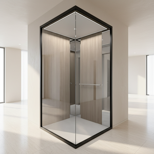 <span class=keywords><strong>Ascensor</strong></span> Residencial de Seguridad para Pasajeros, Cabina Panorámica Moderna de Vidrio para Viviendas y Apartamentos de 1-3 Pisos - Product Image 5