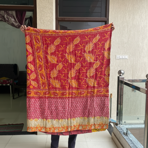 Wholesale Vintage Kantha <b>Quilts</b> | Handmade Reversible Cotton Throws & Blankets | Boho <b>Bedding</b> Collection indian handmade - Product Image 1