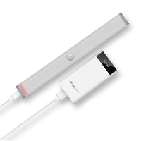 Lampe à capteur LED ronde à réglage progressif avec certification, bande lumineuse à capteur de mouvement rechargeable magnétique pour lit, escalier