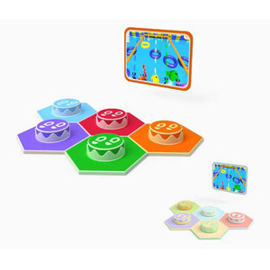 Bewegingsgevoelige interactieve springspel-apparatuur LED fitness vloerspeelsysteem ervaring voor binnenlocaties - Product Image 4