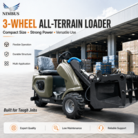 NIMBUS Mendukung ODM&OEM Skid Steer Loader Konstruksi Rangka Baja Tahan Korosi Skid Steer Loader yang Tahan Lama